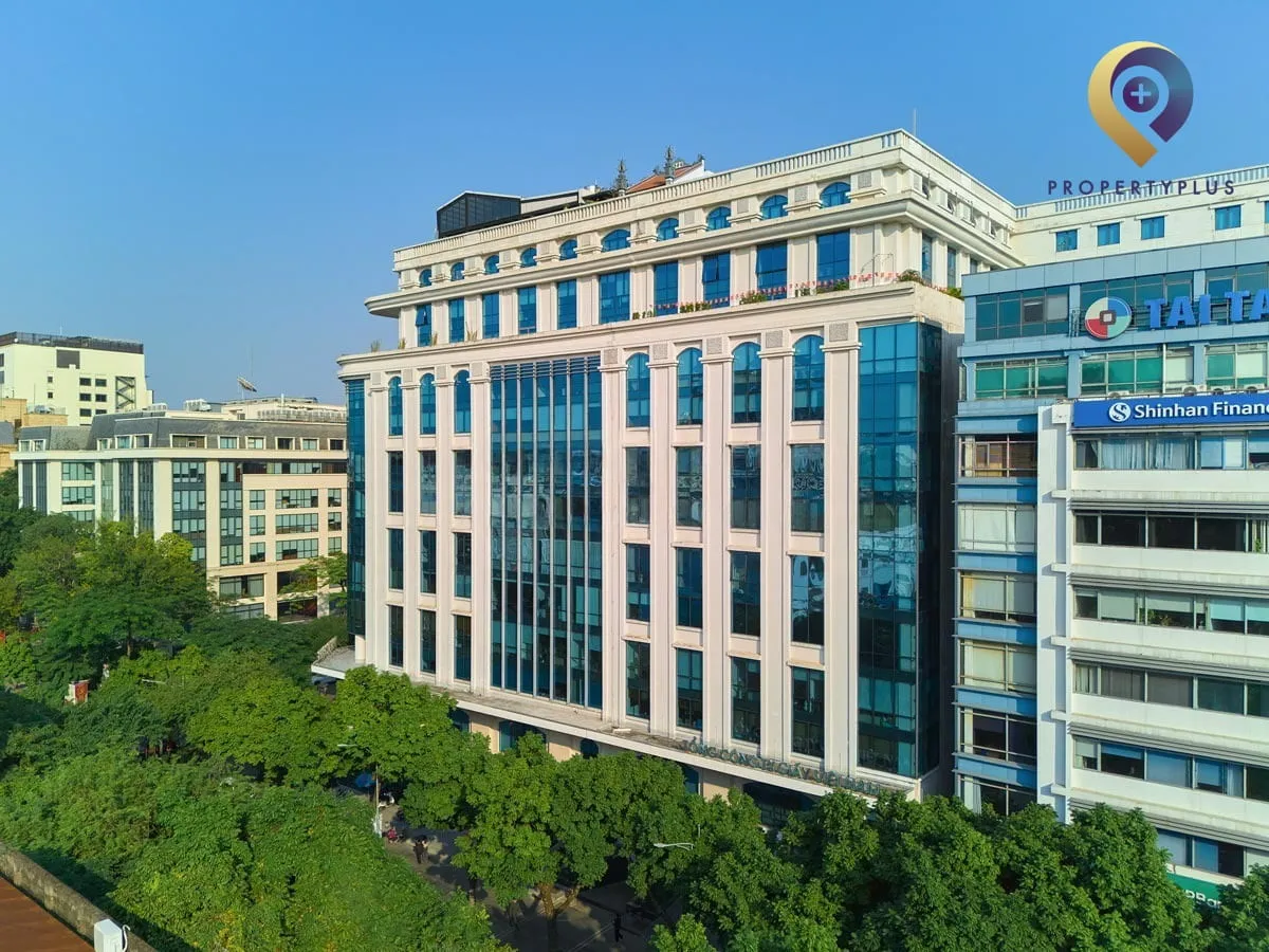 Toàn cảnh tòa nhà Hồng Hà Center từ trên cao